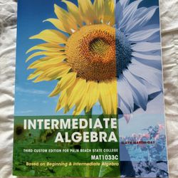 Used (new) Intermediate Algebra 