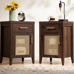 Andy End Table with Storage set of 2pc