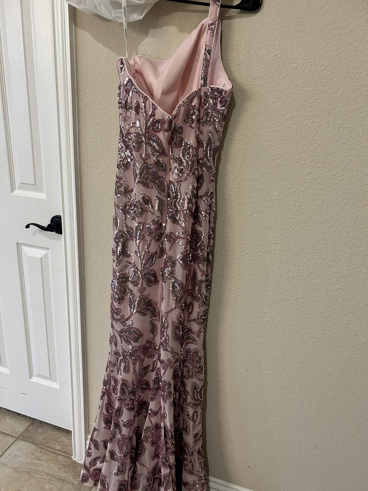 Pink And Silver Long Dress