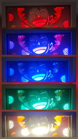 One Piece Luffy LED Light Box Shadow Box