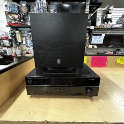YAMAHA RECEIVER (RX-V373) W/SUBWOOFER SELLING FOR $229‼️