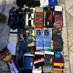 Brand new with tags Men’s Nike and Stance NBA socks size 8-12 large asking $13 each pair firm 