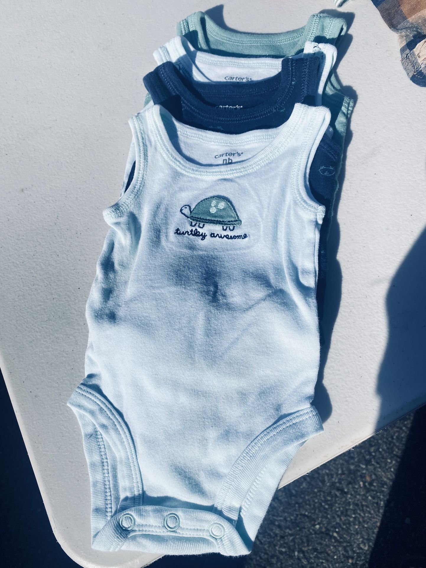 Tank Top Newborn Onesies By Carter’s Still New 0 -6 Months