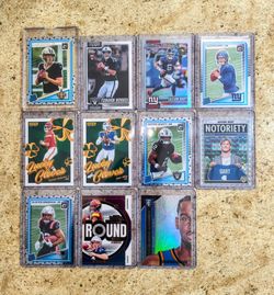 PANINI FOOTBALL & BASKETBALL STAR & ROOKIE CARD LOT OF 11* ALL PACK FRESH IN NM - MINT CONDITION!