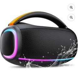 Outdoor Bluetooth Speaker, 80W Loud Speaker with Bass, Speakers Bluetooth Wireless with 24H Long Battery Life, IPX7 Waterproof, Speakers for Pool Beac