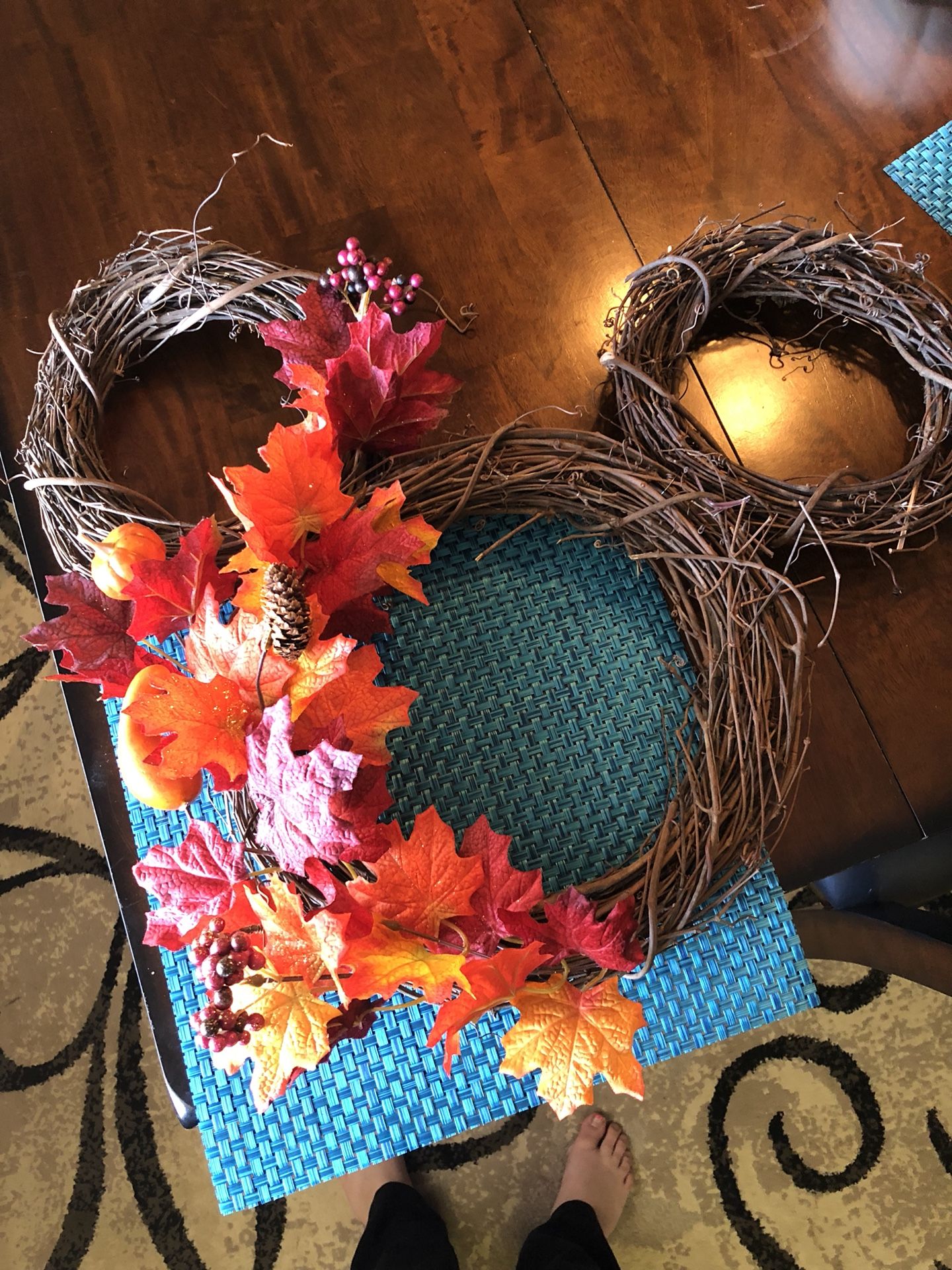 Mickey Mouse fall wreath