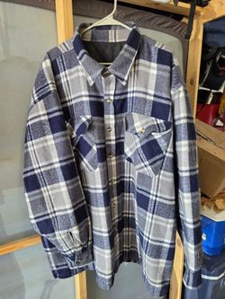 lined flannel shirt jacket. 3xl