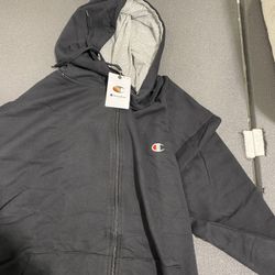 2XL black champion jacket 