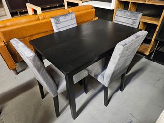 5pc black dining set