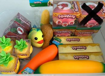 Squeeezy Squishy Toy Lot Brand New 16 Pieces