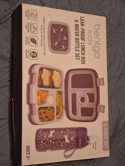 NEW bentgo kids leak proof lunch box & water bottle set