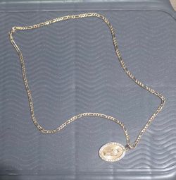 14k Figaro Chain w/St. Jude Pendant