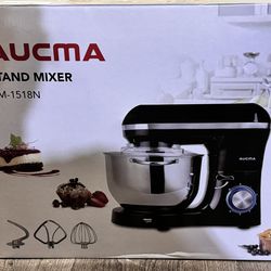 Aucma Stand Mixer,6.5-QT 660W 6-Speed Tilt-Head Food Mixer, Kitchen Electric Mix
