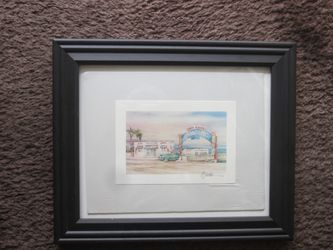 Famous Print of the Santa Monica Pier