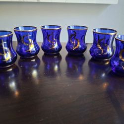 Blue Shot Glasses