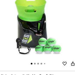 Hyper Pet GoDogGo Fetch Machine Dog Ball Launcher & Automatic Ball Launcher for Dogs With Five 2.5"