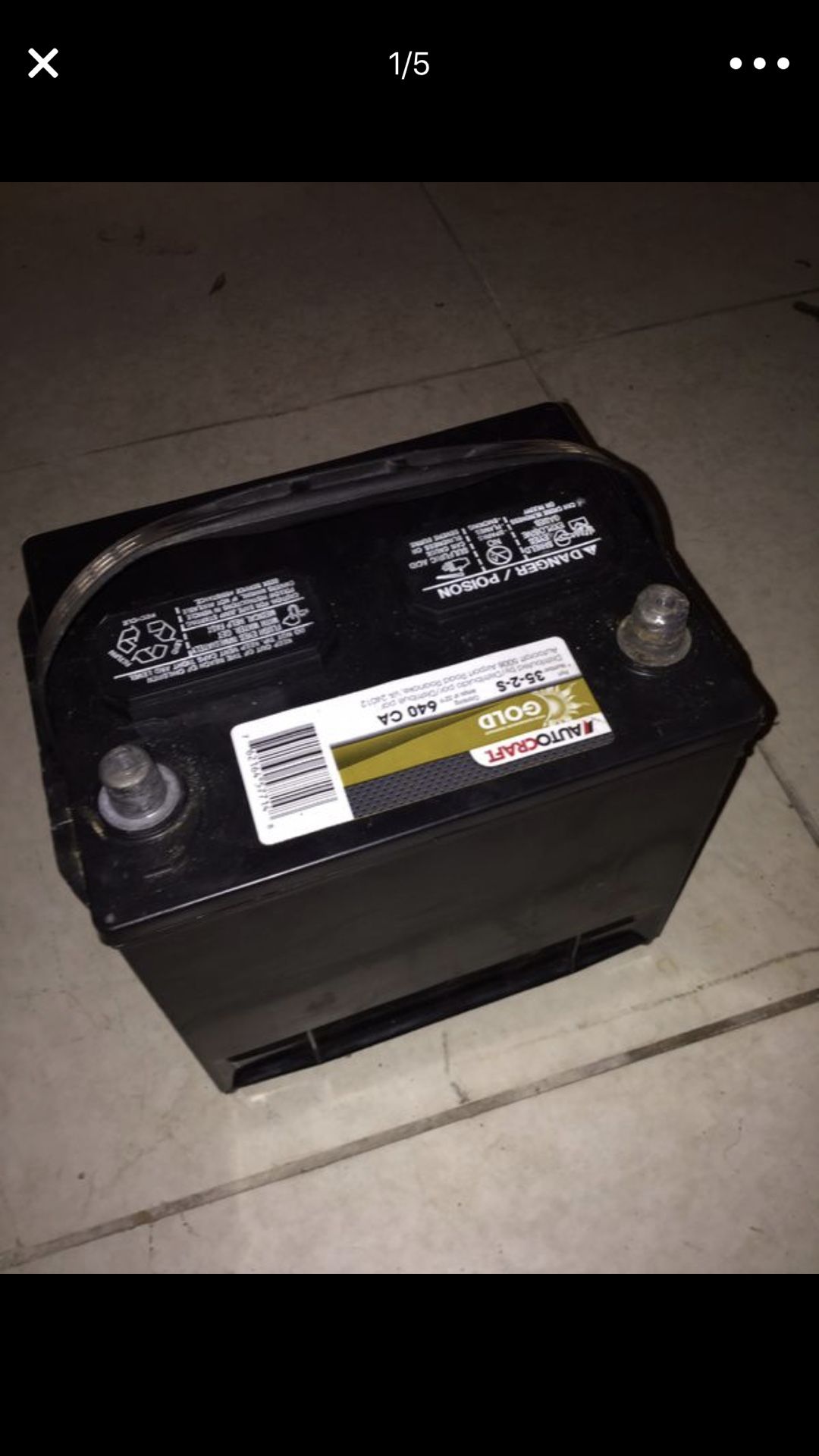 autocraft gold battery 35-2-s 640 CA *brand new*