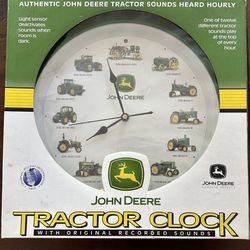 John Deere Tractor Wall Clock 