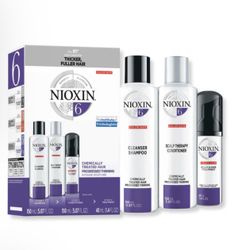 Nioxin 6 kit ; chemically treated hair progressed thinning; intense moisture