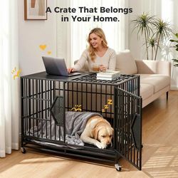 C272 $100  48'' Heavy Duty Dog Crates for Large Dogs