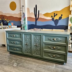 Green Dresser & Armoire * Sold Separate *
