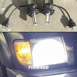 H4 6K Bright White LED Lights For $30