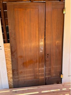 Old solid wood doors