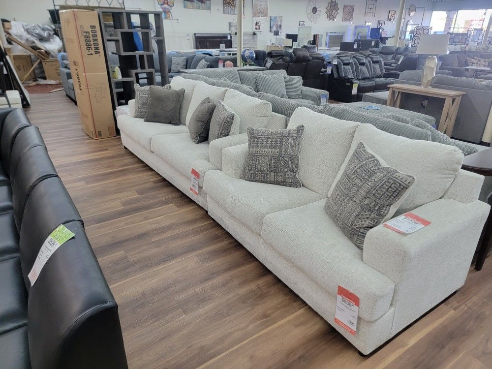 New Sofa And Loveseat In Linen , Very Nice