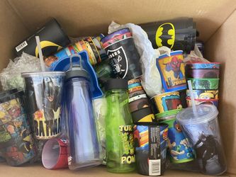 Lot Of Cups And Bottles