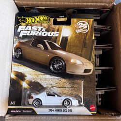 Hot Wheels 1994 Honda Del Sol White Fast & Furious HNW46-956 P 1/64