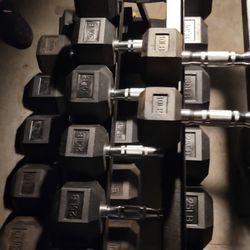 NEW DUMBBELLS FROM 5 LBS TO 95 LBS ARE AVAILABLE.  $1.20 A POUND