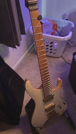 Ibanez Q52FMG Headless Guitar (Natural Low Gloss) - Mint Condition