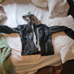Black Leather Jacket XS