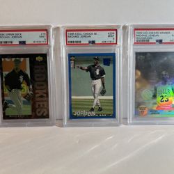 3 Michael Jordan Cards 