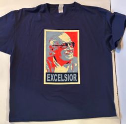 Stan Lee T-shirt Big & Tall Size 3XL Comic Book Legend Marvel