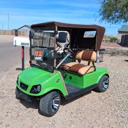 Custome Club Car Golf Cart Runs Great Electric