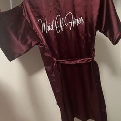 Children’s Maid Of Honor Silk Robe 