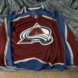 Colorado Avalanche Adidas Home Burgundy Jersey New w/Tags