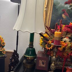 Antique Green Lamp
