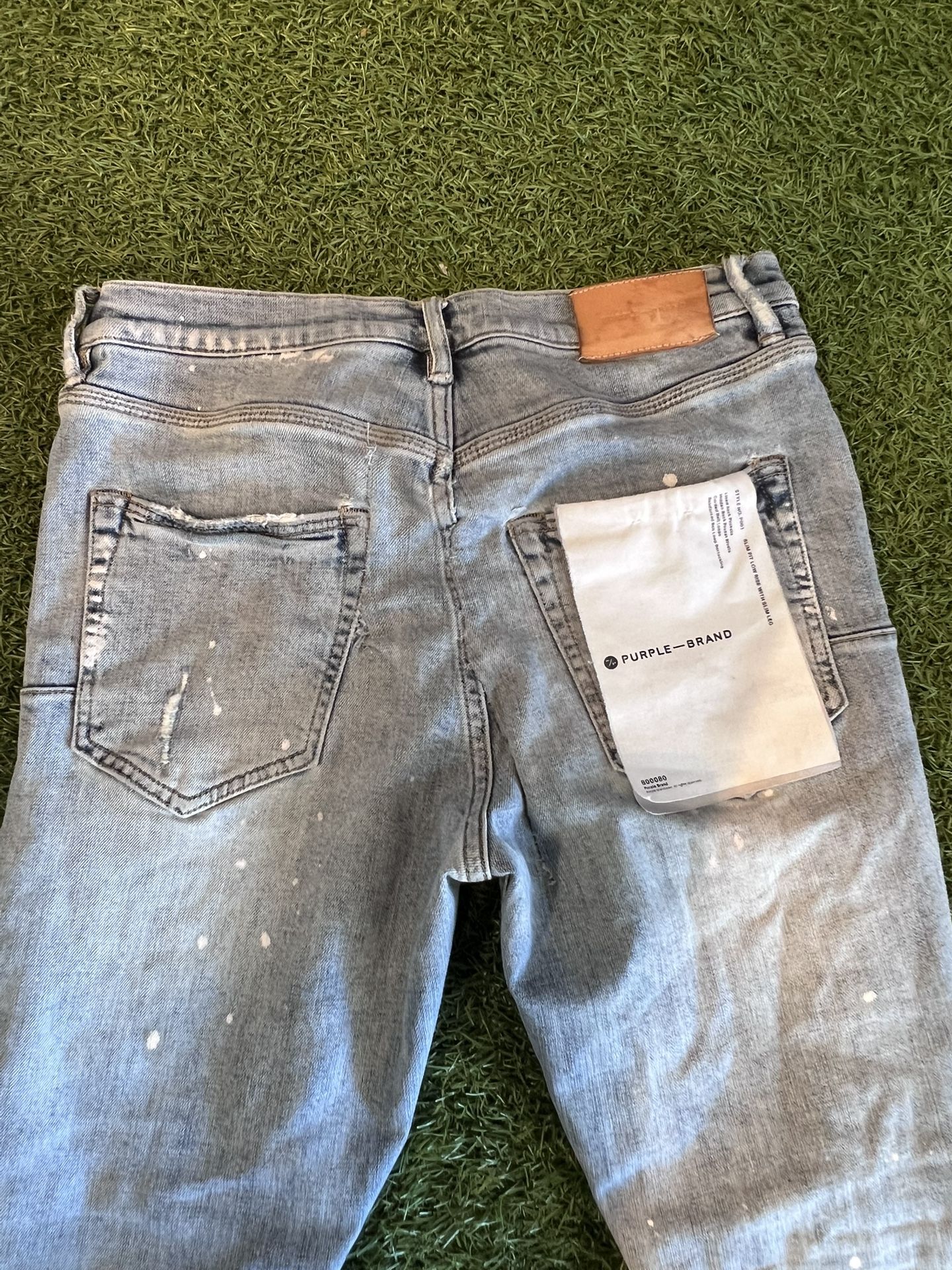 Purple Brand Paint Splatter Denim Jeans (Size 30)