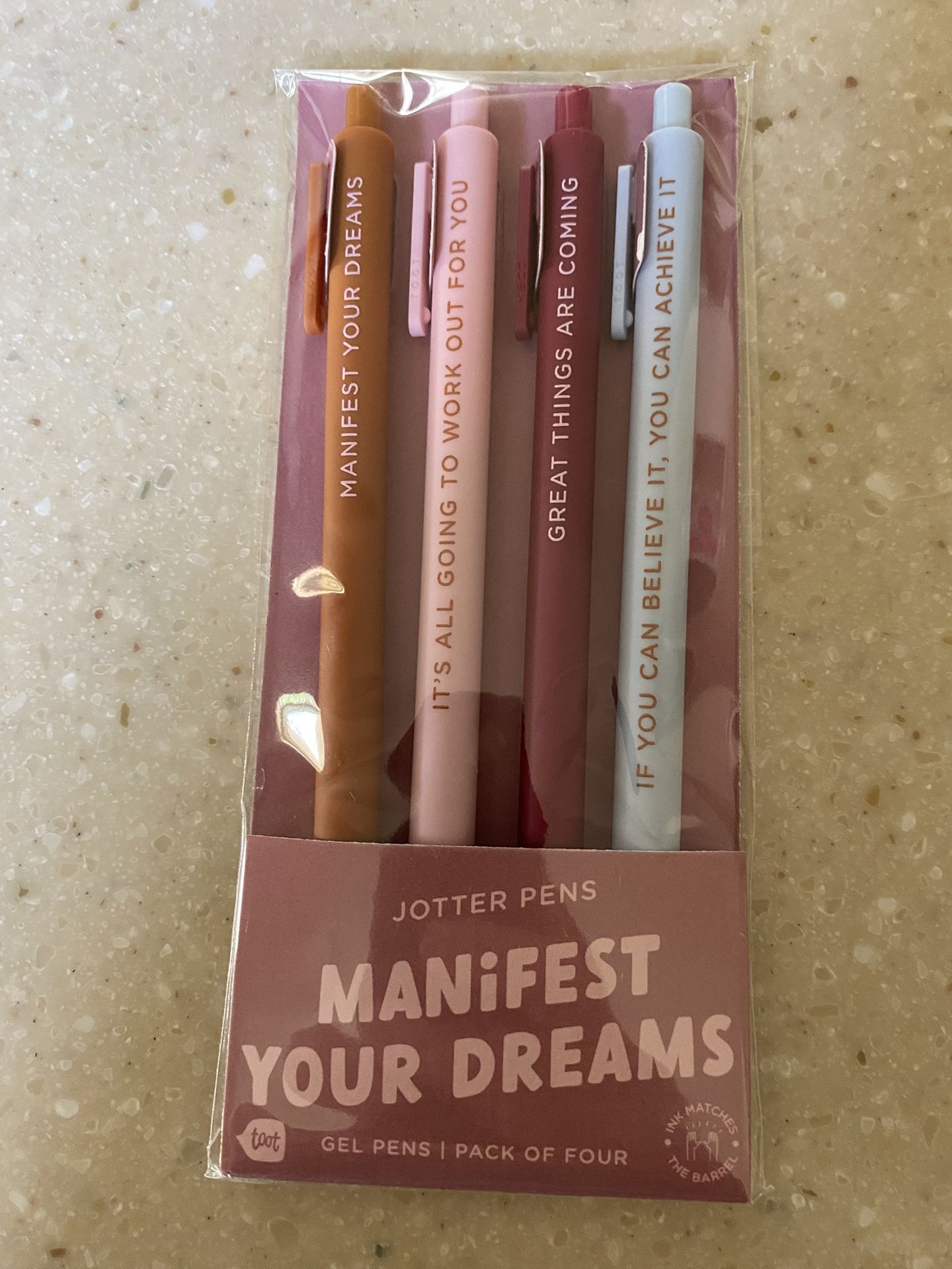 4 Pack Manifest Your Dreams Pens