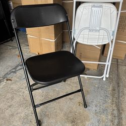 NEW CHAIRS,  Rivets, NO Screws, White And Black