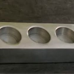 Decorative Silver 9-Tealight Candle Holder
