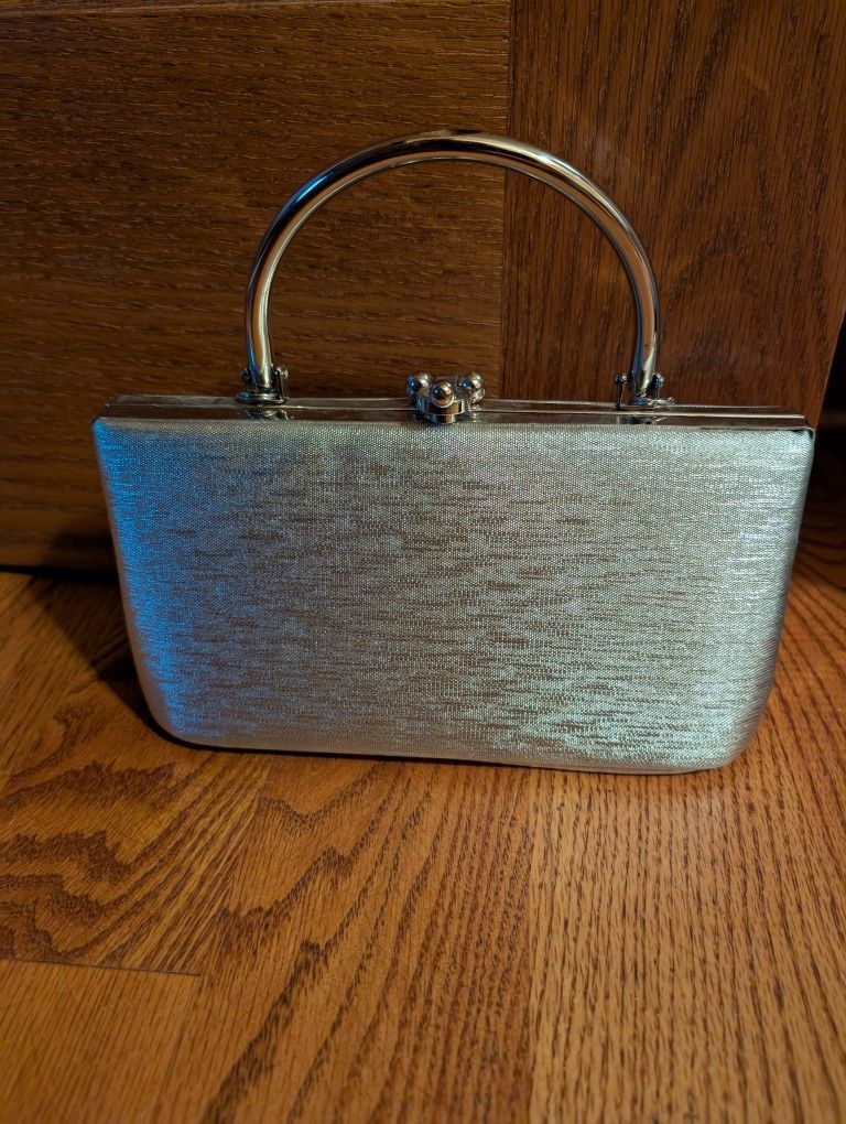Small Silver Clutch Purse