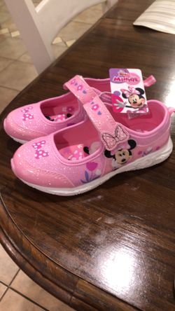 Disney  MINNIE MOUSE shoes For Girl Sz. 12 New With Tag!!!!pink Shoes 