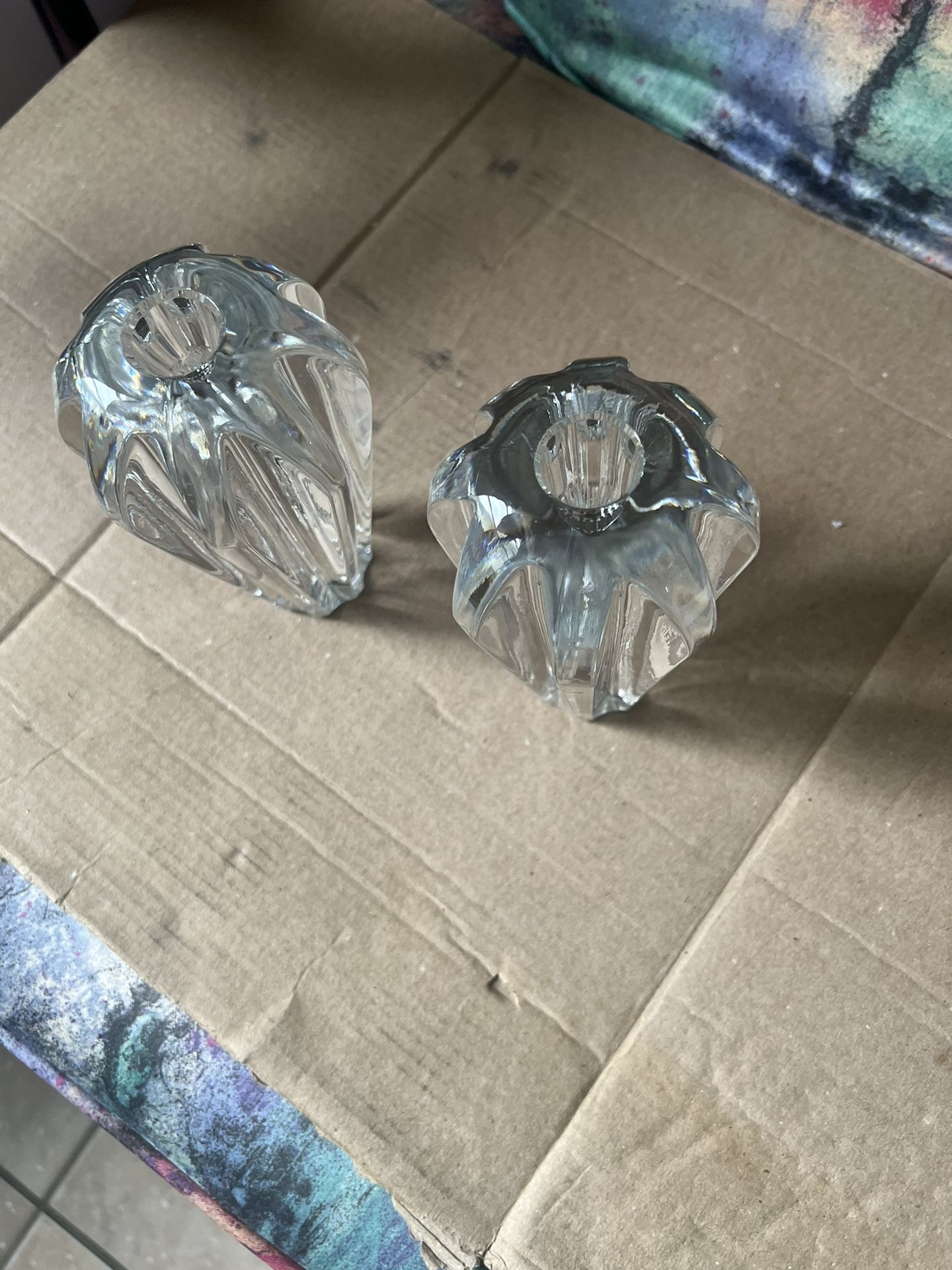 Vintage Royal Gallery Solid Crystal Candle Holder