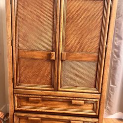 Dresser and wardrobe, solid wood