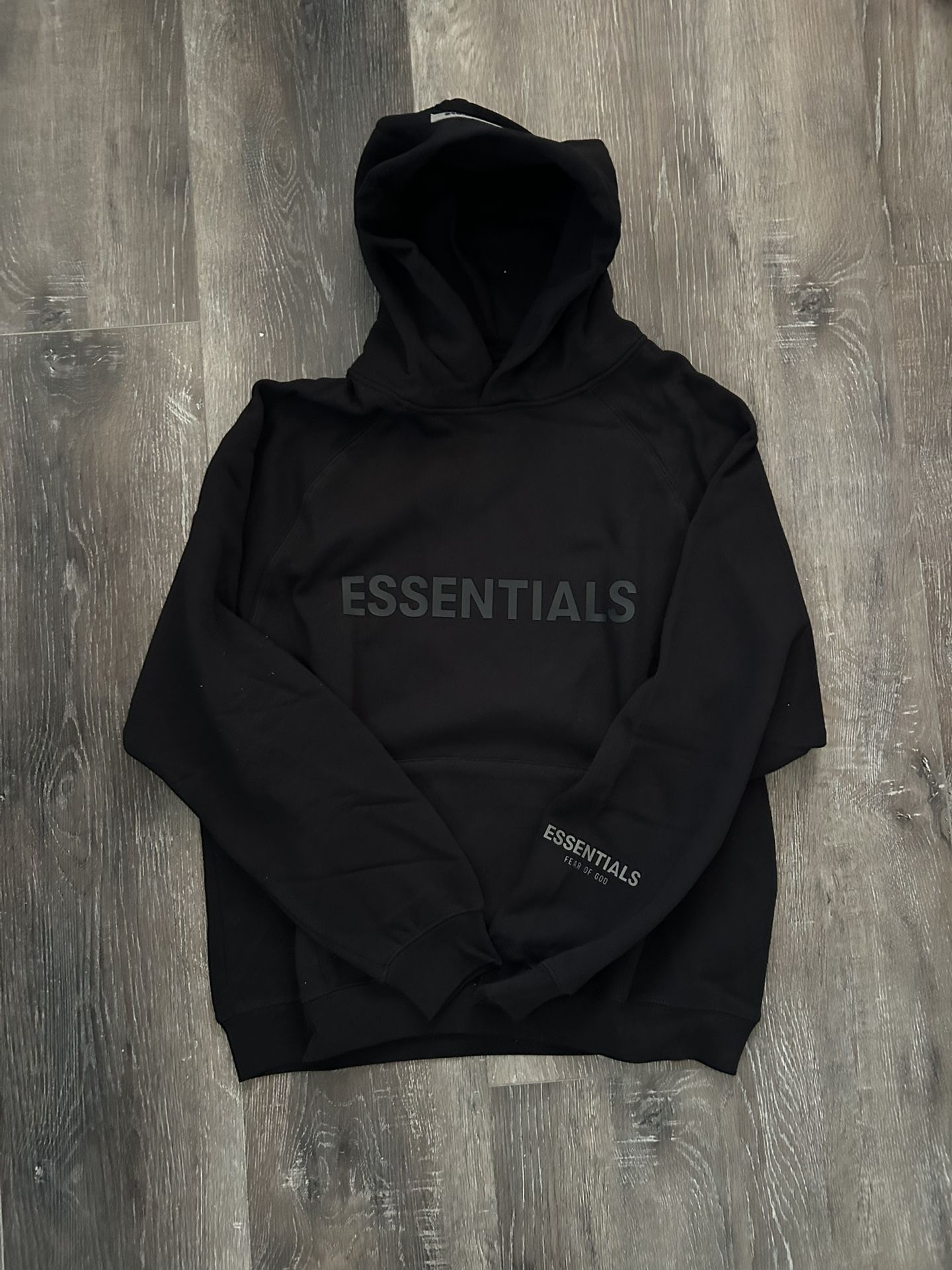 Black Medium Essentials Hoodie