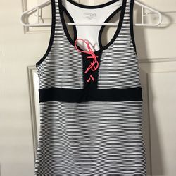 Bebe Sport Racerback Top with Built-in Bra, Size M