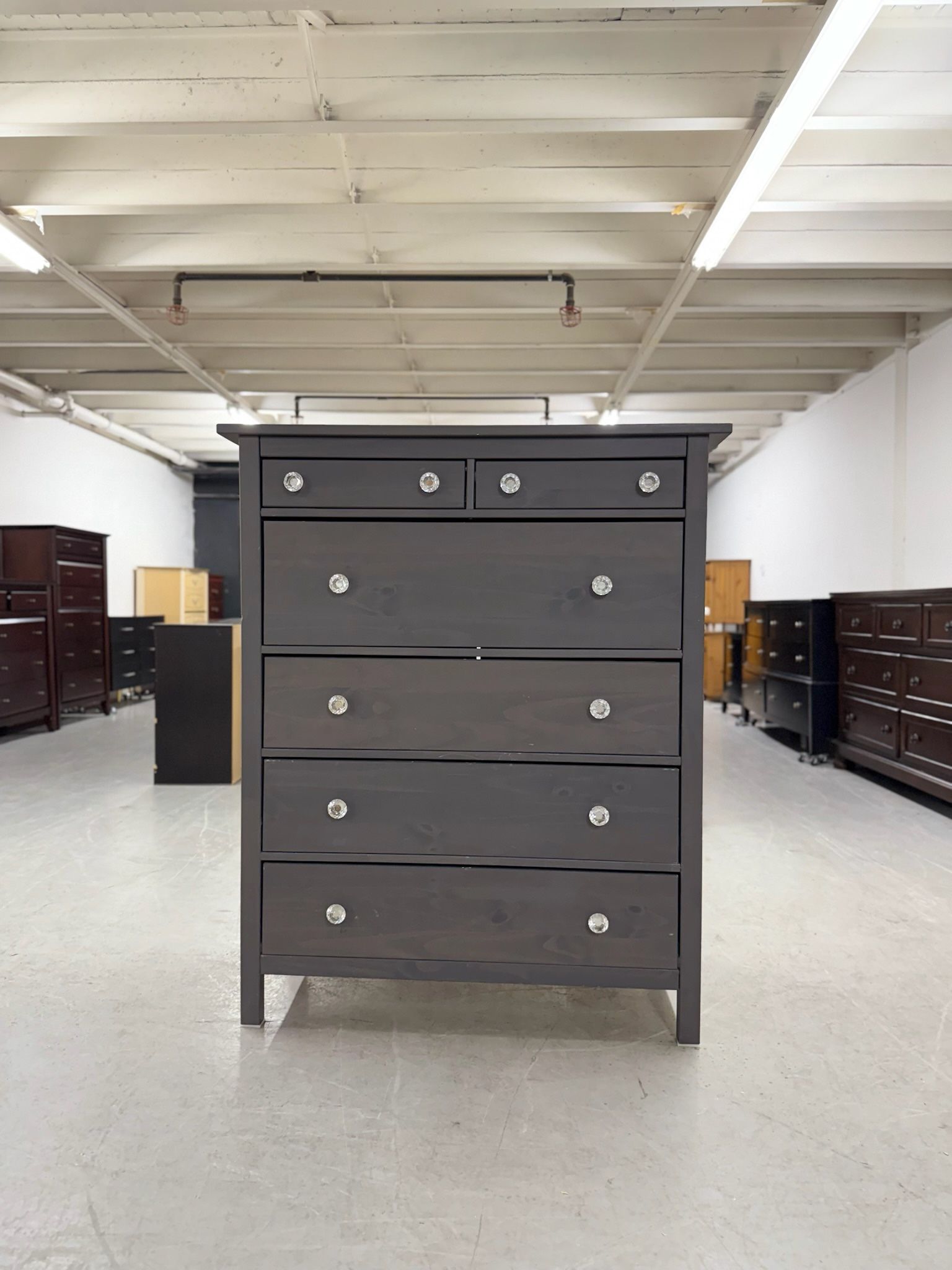 Large Gray IKEA Hemnes 6 Drawer Dresser Tons Of Storage